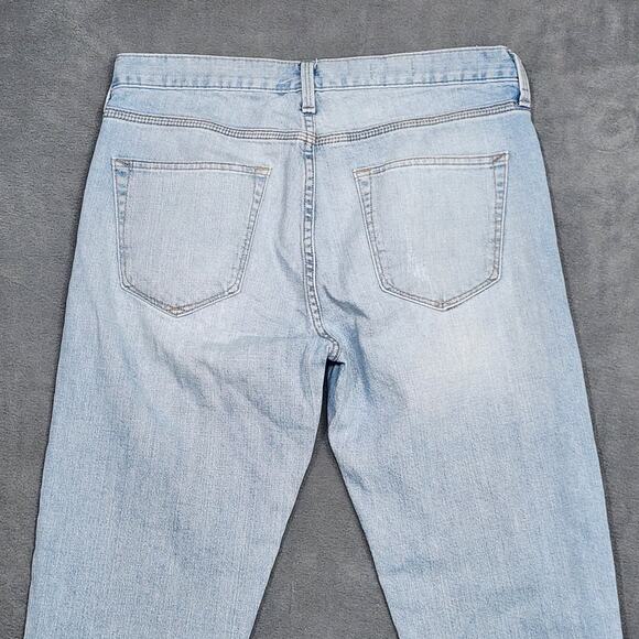 Gap 1969 Jeans Sexy Boyfriend Size 28 Stretchy Light Wash Distressed - Picture 4 of 10
